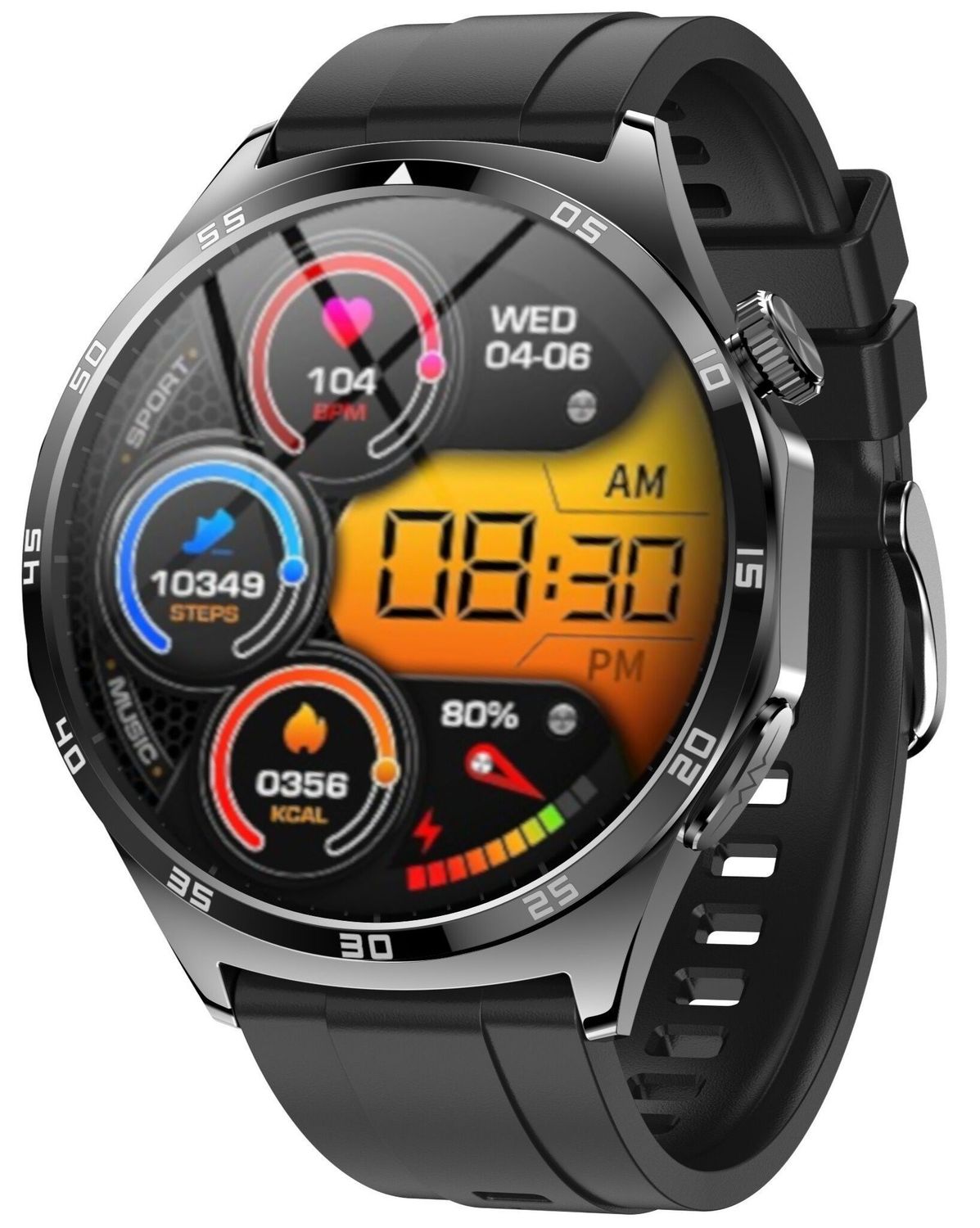 Smartwatch Hagen HB27 Czarny – AMOLED 1,43, Pomiar Glukozy, IP67 (2).jpg